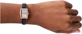 Buy Shop Emporio Armani Gianni T Bar Quartz White Dial Black Leather Strap Watch For Women - AR11408 USA Online