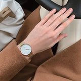 Buy Shop Daniel Wellington Classic Petite Melrose White Dial Rose Gold Mesh Bracelet Watch For Women - DW00100163 USA Online