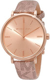 Buy Shop Michael Kors Addyson Quartz Rose Gold Dial Pink Leather Strap Watch for Women - MK2953 USA Online