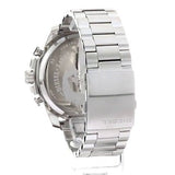 Diesel Mega Chief Chronograph Silver Dial Silver Steel Strap Watch For Men - DZ4477