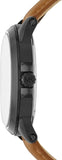 Buy Shop Michael Kors Paxton Analog Black Dial Brown Rubber Strap Watch For Men - MK8502 USA Online