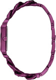 Guess Vanity Analog Purple Dial Purple Steel Strap Watch For Women - W1029L4