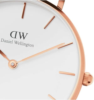 Buy Shop Daniel Wellington Classic Petite Bristol White Dial Brown Leather Strap Watch For Women - DW00100171 USA Online
