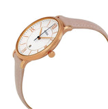 Buy Shop Fossil Jacqueline White Dial Pink Leather Strap Watch for Women - ES3988 USA Online