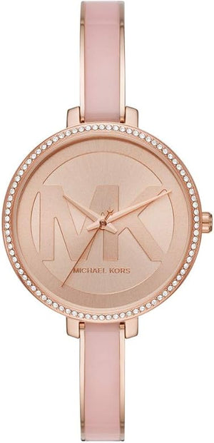 Buy Shop Michael Kors Jaryn Analog Rose Gold Dial Pink Steel Strap Watch For Women - MK4545 USA Online