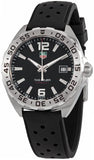 Buy Shop Tag Heuer Formula 1 Alarm Quartz Black Dial Black Rubber Strap Watch for Men - WAZ111A.FT8023 USA Online