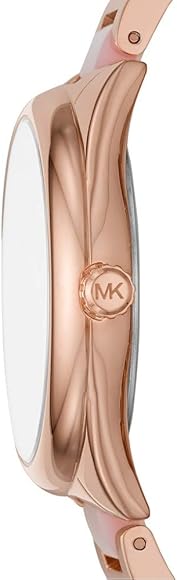 Buy Shop Michael Kors Janelle Three Hand Rose Gold Dial Two Tone Steel Strap Watch For Women - MK7089 USA Online