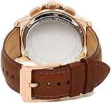 Buy Shop Michael Kors Ryker Analog Gray Dial Brown Leather Strap Watch For Men - MK8519 USA Online