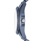 Buy Shop Fossil Riley Quartz Blue Dial Blue Steel Strap Watch for Women - ES4294 USA Online