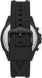 Buy Shop Fossil Garrett Chronograph Blue Dial Black Rubber Strap Watch for Men - FS5695 USA Online