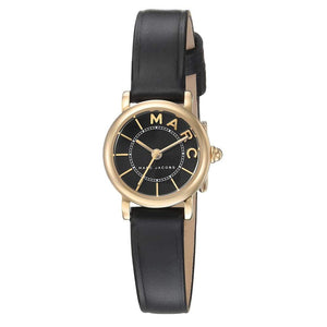 Buy Shop Marc Jacobs Roxy Black Dial Black Leather Strap Watch for Women - MJ1585 USA Online