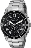 Buy Shop Fossil Grant Sport Chronograph Black Dial Silver Steel Strap Watch for Men - FS5236 USA Online