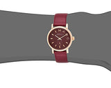 Buy Shop Marc Jacobs Baker Maroon Dial Maroon Leather Strap Watch for Women - MBM1271 USA Online