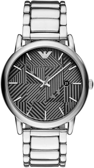 Buy Shop Emporio Armani Classic Quartz Grey Dial Silver Steel Strap Watch For Men - AR11134 USA Online