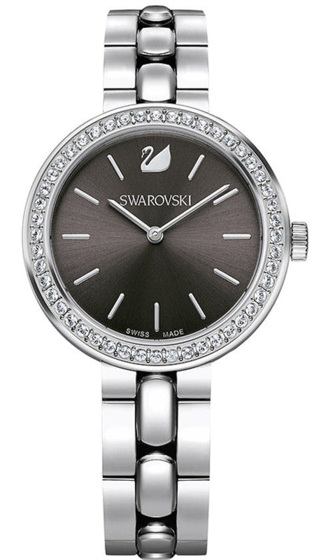 Buy Shop Swarovski Daytime Rhinestone Grey Dial Silver Steel Strap Watch for Women - 5213681 USA Online