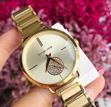 Buy Shop Michael Kors Portia Gold Dial Gold Steel Strap Watch for Women - MK3639 USA Online