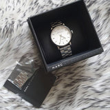 Marc Jacobs Baker White Dial Silver Steel Strap Watch for Women - MBM3242