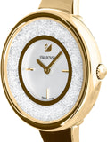 Swarovski Crystalline Bracelet White Dial Gold Steel Strap Watch for Women - 5269253