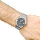 Buy Shop Tissot Le Locle Powermatic 80 Black Dial Silver Steel Strap Watch For Men - T006.407.11.052.00 USA Online