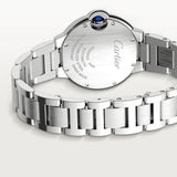 Buy Shop Cartier Ballon Bleu de Cartier Pink Dial Silver Steel Strap Watch for Women - WSBB0046 USA Online