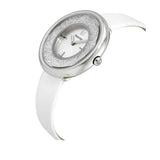 Buy Shop Swarovski Crystalline Pure White Dial White Leather Strap Watch for Women - 5275046 USA Online