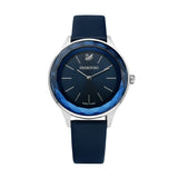 Swarovski Octea Nova Blue Dial Blue Leather Strap Watch for Women - 5295349