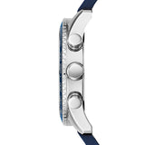 Buy Shop Guess Fleet Chronograph Black Dial Blue Rubber Strap Watch for Men - W0971G2 USA Online