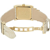 Buy Shop Versace DV-25 Gold Dial Off White Leather Strap Watch for Women - VQF030015 USA Online