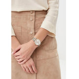 Buy Shop Fossil Carlie Silver Dial Two Tone Steel Strap Watch for Women - ES4342 USA Online