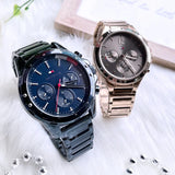 Buy Shop Tommy Hilfiger Mason Blue Dial Blue Steel Strap Watch for Men - 1791789 USA Online