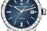 Maurice Lacroix Aikon Automatic Date Blue Dial Blue Silicone Strap Watch For Men - AI6008-SS000-430-4