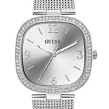Buy Shop Guess Tapestry Diamonds Silver Dial Silver Mesh Bracelet Watch for Women - GW0354L1 USA Online