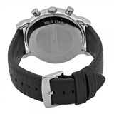 Buy Shop Emporio Armani Classic Quartz Chronograph White Dial Black Leather Strap Watch For Men - AR1807 USA Online