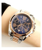 Buy Shop Michael Kors Bradshaw Blue Dial Two Tone Steel Strap Watch for Women - MK5606 USA Online