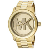 Buy Shop Michael Kors Runway Gold Dial Gold Steel Strap Watch for Women - MK5473 USA Online