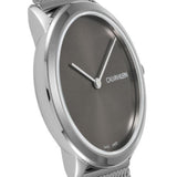 Buy Shop Calvin Klein Minimal Grey Dial Silver Mesh Bracelet Watch for Women - K3M221Y3 USA Online