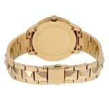 Buy Shop Michael Kors Petite Runway Mercer Blue Dial Gold Steel Strap Watch For Women - MK6673 USA Online