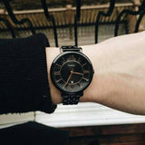 Buy Shop Fossil Jacqueline Black Dial Black Mesh Bracelet Watch for Women - ES3614 USA Online