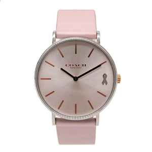 Buy Shop Coach Perry White Dial Pink Leather Strap Watch for Women - 14503128 USA Online