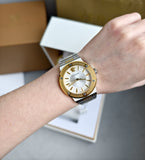 Buy Shop Versace Hellenyium Green Dial Two Tone Steel Strap Watch for Women - VEVH00620 USA Online