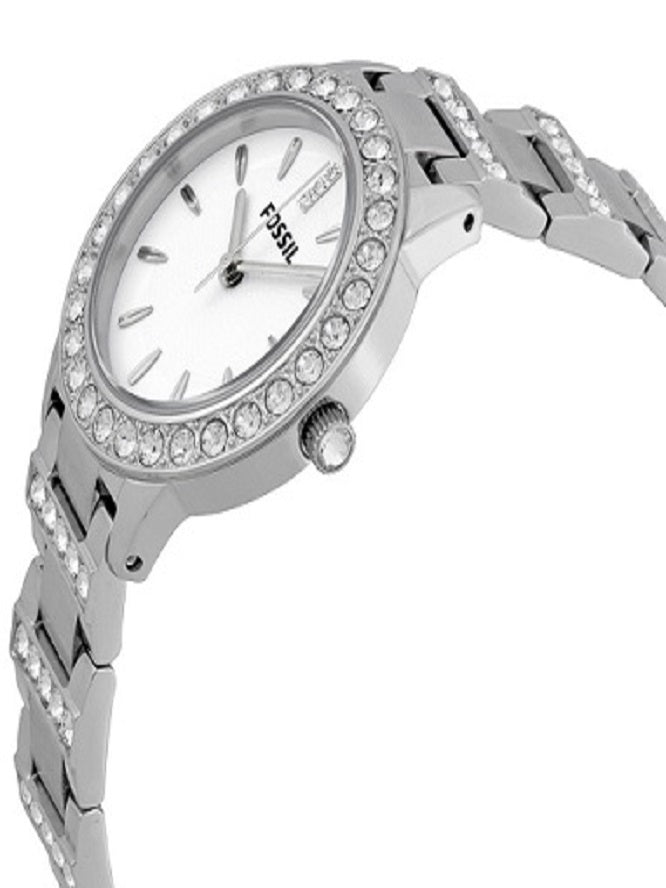 Buy Shop Fossil Jesse White Dial Silver Steel Strap Watch for Women - ES2362 USA Online