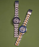 Buy Shop Fossil FB-01 Automatic Skeleton Blue Dial Two Tone Steel Strap Watch for Men - ME3191 USA Online