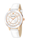 Buy Shop Swarovski Octea Lux White Dial White Leather Strap Watch for Women - 5414416 USA Online