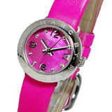 Buy Shop Marc Jacobs Amy Pop Pink Dial Pink Leather Strap Watch for Women - MBM1286 USA Online