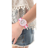 Buy Shop Marc Jacobs Rock Chronograph White Dial Two Tone Silicone Strap Watch for Women - MBM2593 USA Online