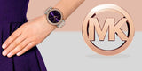 Buy Shop Michael Kors Darci Purple Dial Two Tone Steel Strap Watch for Women - MK3353 USA Online