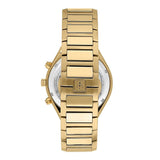 Buy Shop Maserati Stile 45mm Chronograph Black Dial Gold Steel Strap Watch For Men - R8873642001 USA Online