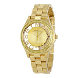 Buy Shop Marc Jacobs Henry Transparent Gold Dial Gold Steel Strap Watch for Women - MBM3338 USA Online