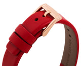 Buy Shop Marc Jacobs Henry Skeleton Red Dial Red Leather Strap Watch for Women - MBM1338 USA Online