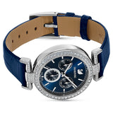 Swarovski Era Journey Blue Dial Blue Leather Strap Watch for Women - 5479239